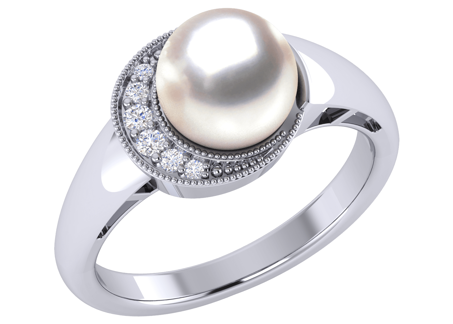 Surasa a Japanese Akoya Cultured Pearl Ring American Pearl
