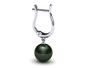 10mm Tahitian Pearl Earring High Polish French Clip Replacement in 14K White