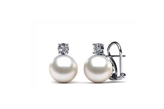 White South Sea Pearl Earrings