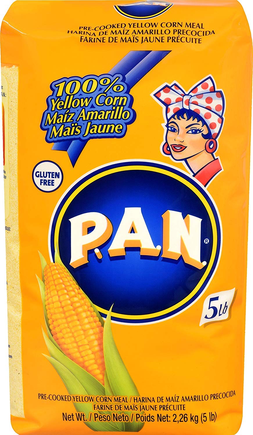 Pan Pre Cooked Yellow Corn Meal (Harina de Maiz Amarillo Precocida