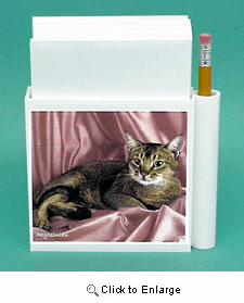 Abyssinian Cat Hold-a-Note