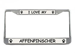 Affenpinscher License Plate Frame