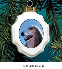 Afghan Christmas Ornament Porcelain