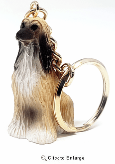 Afghan Hound Keychain