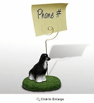 Afghan Hound Note Holder