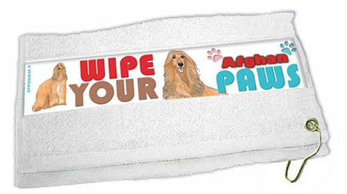 Afghan Hound Paw Wipe Towel