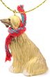 Afghan Hound Tiny One Christmas Ornament Tan-White