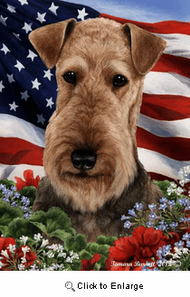 Airdale Terrier House Flag