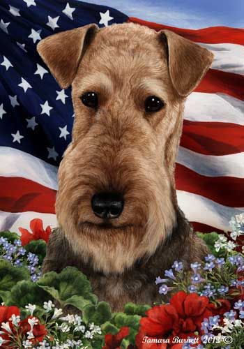 Airdale Terrier House Flag