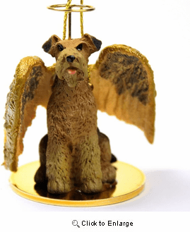 Airedale Terrier Christmas Ornament Angel