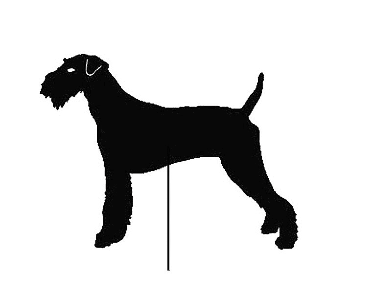 Airedale Terrier Garden Stake