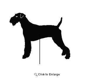 Airedale Terrier Garden Stake