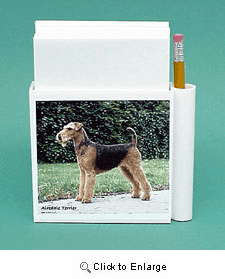 Airedale Terrier Hold-a-Note