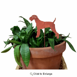 Airedale Terrier Plant Stake