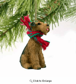 Airedale Terrier Tiny One Christmas Ornament