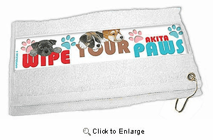 Akita Paw Wipe Towel