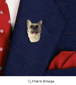 Akita Pin Hand Painted Resin