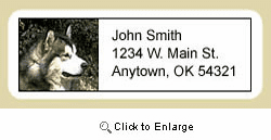 Alaskan Malamute Address Labels
