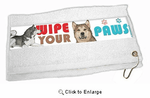Alaskan Malamute Paw Wipe Towel