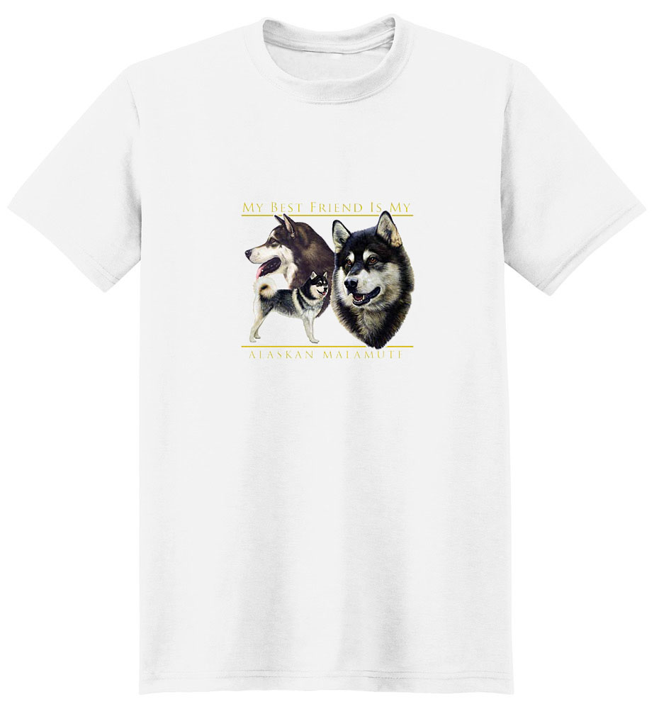 Alaskan Malamute T-Shirt - I Heart My