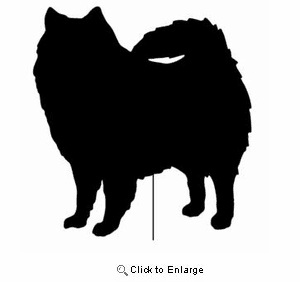 American Eskimo Dog Garden Stake
