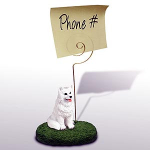 American Eskimo Dog Note Holder
