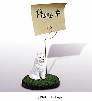 American Eskimo Dog Note Holder