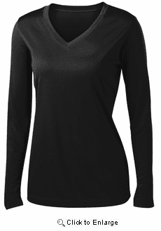 Animal Den Ladies Long Sleeve Moisture Wicking Athletic Shirts