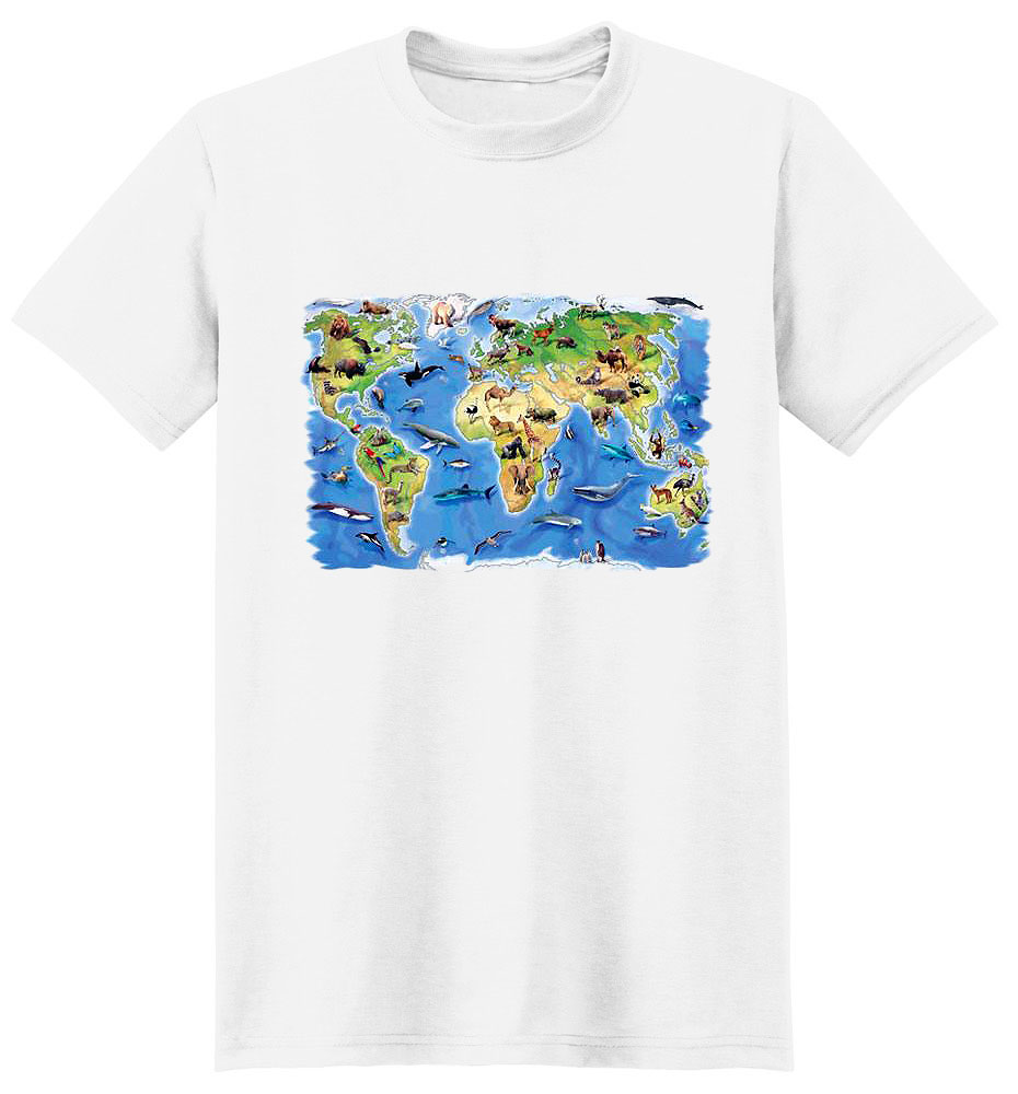 Animal T Shirt World Animal Atlas