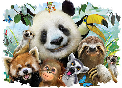 Animal T Shirt Zoo Selfie