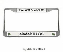 Armadillo License Plate Frame