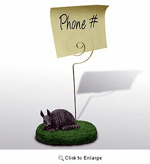 Armadillo Note Holder