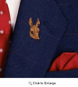 Armadillo Pin Hand Painted Resin