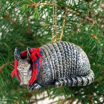 Armadillo Tiny One Christmas Ornament