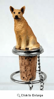 Australian Cattle Dog Bottle Stopper (Red)
