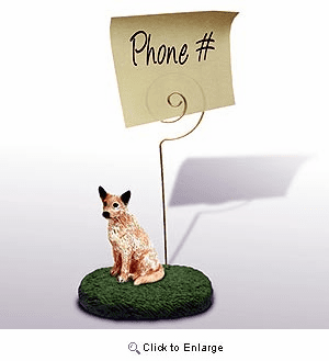 Australian Cattle Dog Note Holder (Red)