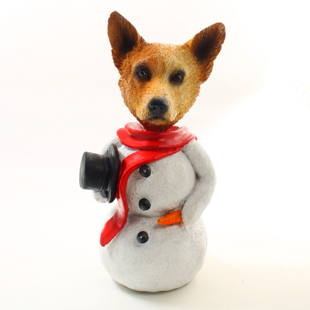 Australian Cattle Dog Snowman Christmas Decoration