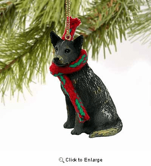 Australian Cattle Dog Tiny One Christmas Ornament Blue