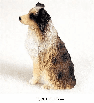 Australian Shepherd Brown Docked Miniature Figurine