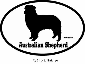 Australian Shepherd Bumper Sticker Euro