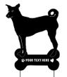 Basenji Garden Stake