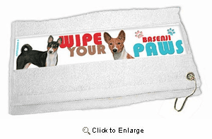 Basenji Paw Wipe Towel