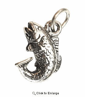 Bass Sterling Silver Charm