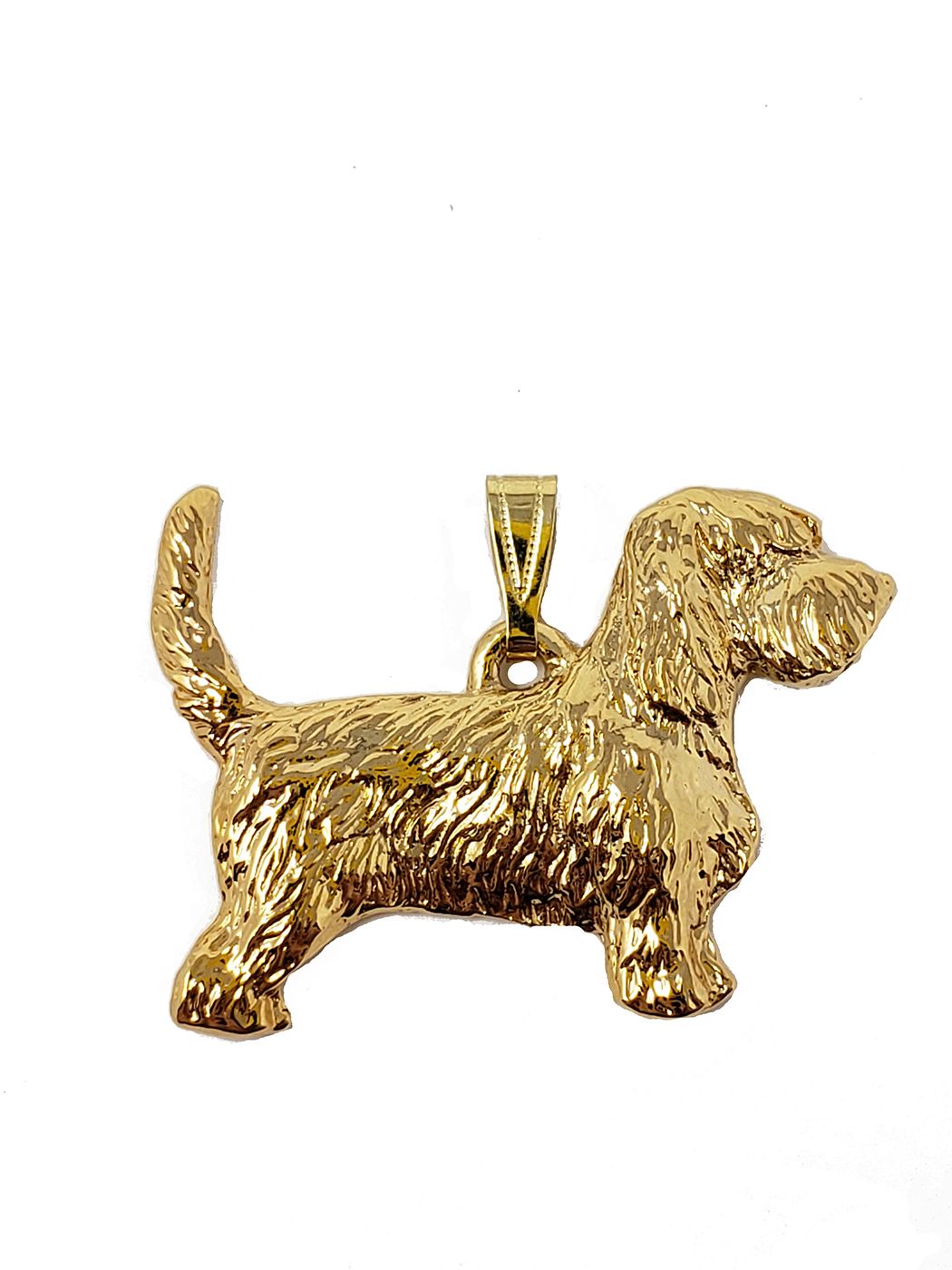 Basset Griffon Vendeen 24K Gold Plated Pendant