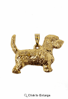 Basset Griffon Vendeen 24K Gold Plated Pendant