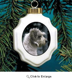 Basset Griffon Vendeen Christmas Ornament Porcelain
