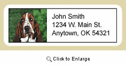 Basset Hound Address Labels