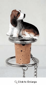 Basset Hound Bottle Stopper