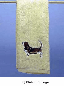 Basset Hound Hand Towel
