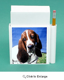 Basset Hound Hold-a-Note